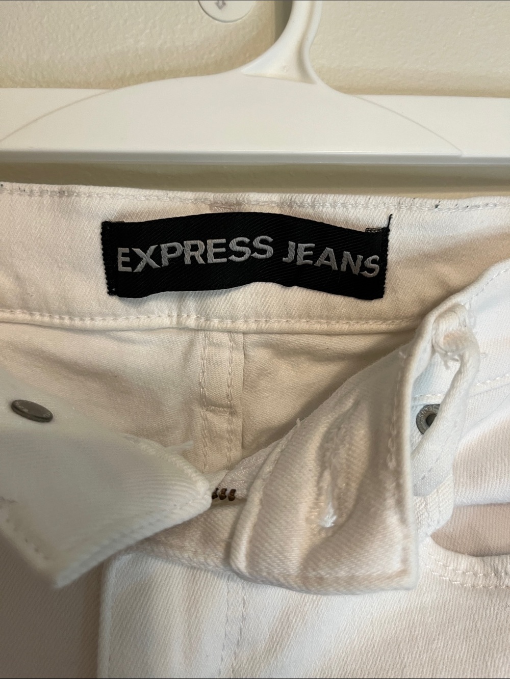 Express White Skinny Jeans - Picture 2 of 12
